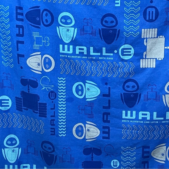 Pixar Wall-e Curtains 4 panels with tie backs 41x63 - Picture 6 of 11